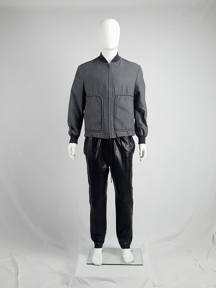 Comme des Garçons Homme grey bomber jacket — AD 1997 - VANIITAS