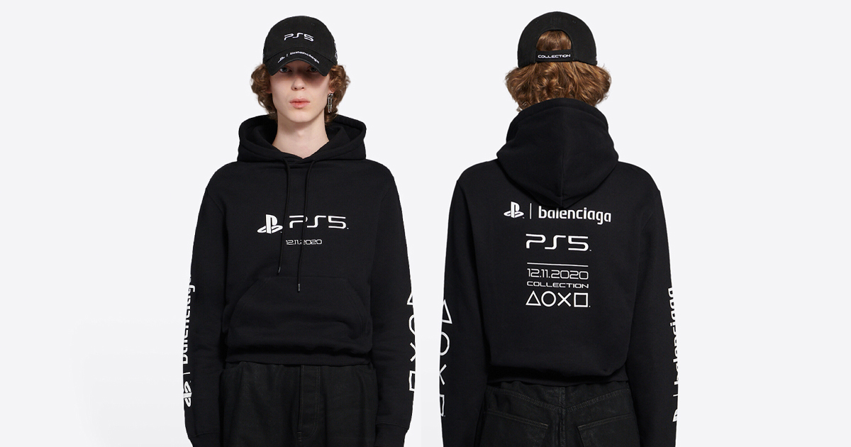 売り切れ注意！PS5 × BALENCIAGA！コラボデザインのTシャツとパーカー