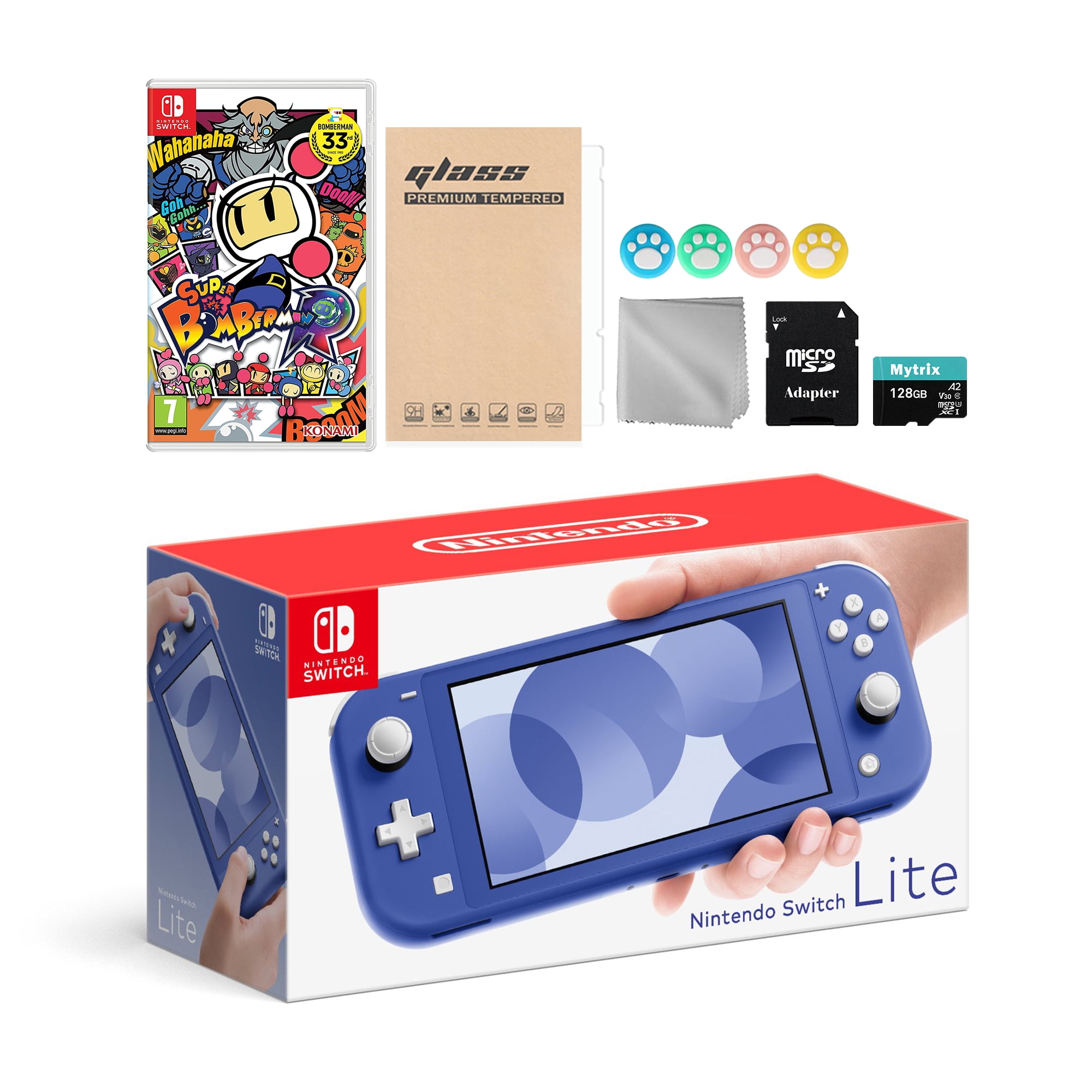 Nintendo - Brandclub - Nintendo Switch Lite Blue Bundle with