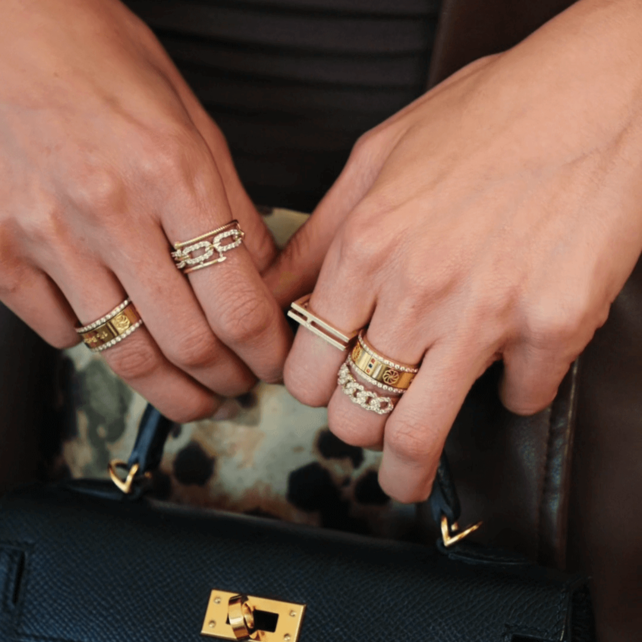 14K Screw Link Ring - IceLink