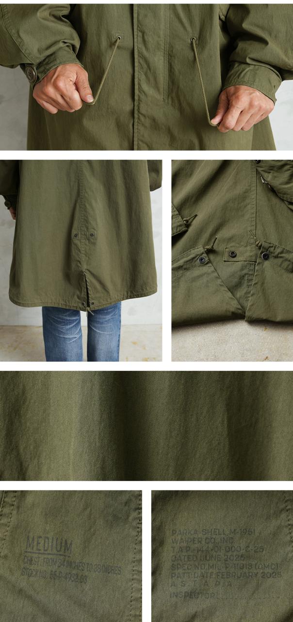WAIPER.inc 米軍 M-51 フィッシュテールパーカー モッズコート【WP1109