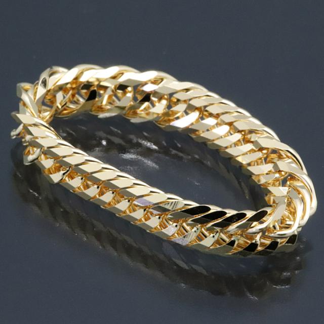 喜平リング 18金 【17号】 0.76φ 12面トリプル 指輪 チェーンリング