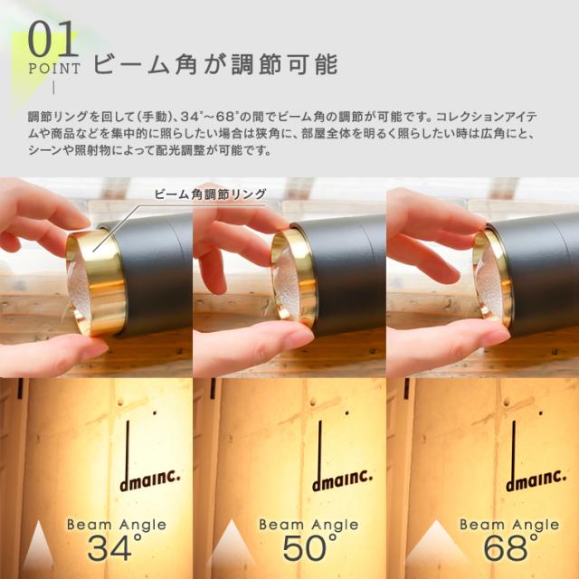 2個セット】エジソンスマートスポットライトビーム角調節タイプ LED一