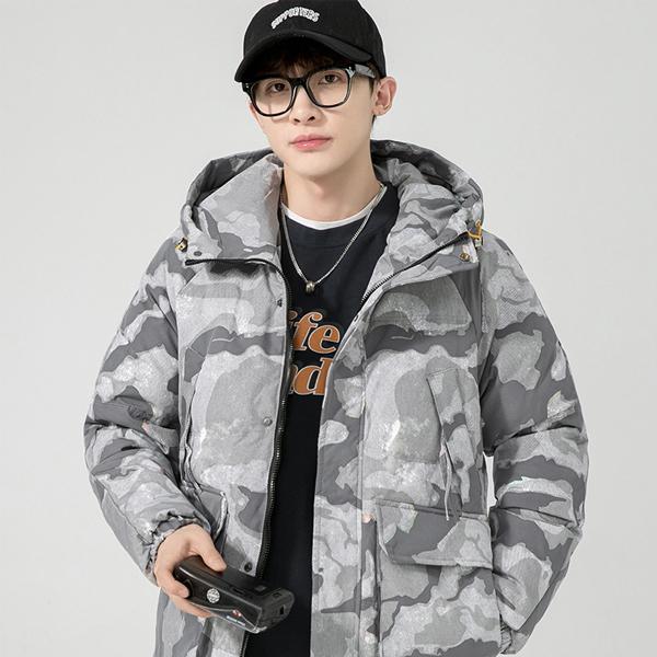 ダウンジャケット ダウンコート トップス 迷彩 メンズ レディース ペア