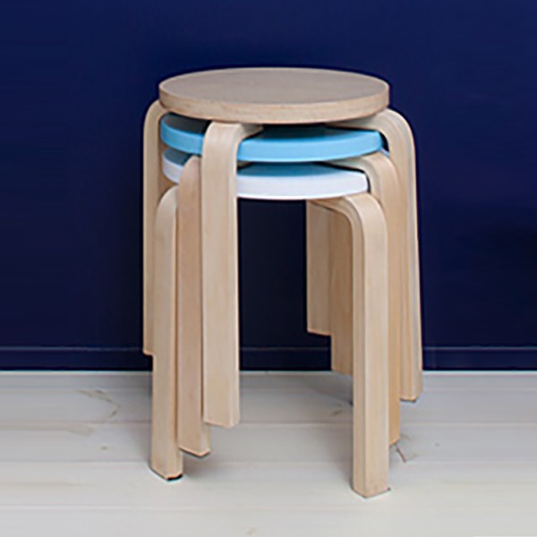 スツール 4脚セット 木製 丸椅子 高さ44cm イス （ 法人限定 椅子 木製