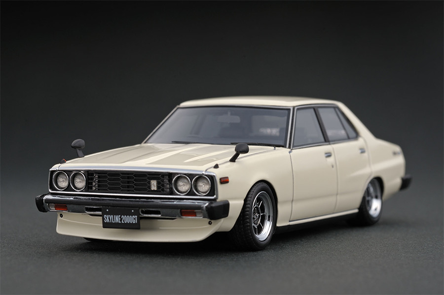 IG0317 1/43 Nissan Skyline 2000 GT-EL (C210) White | LINE UP