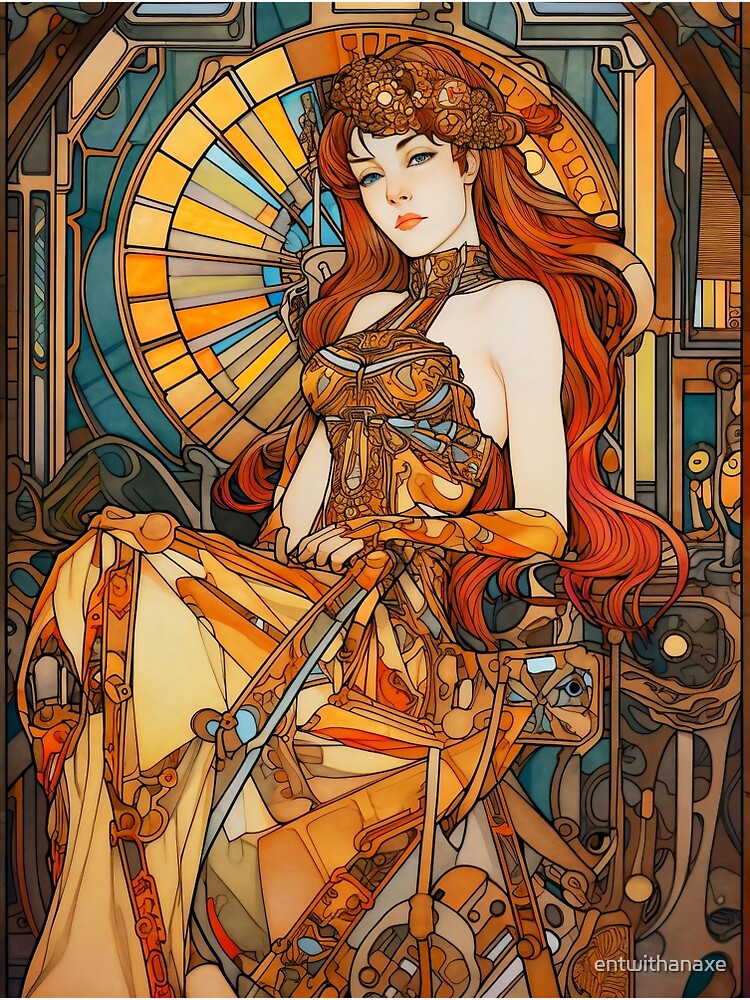 Art Nouveau Stained Glass Steampunk