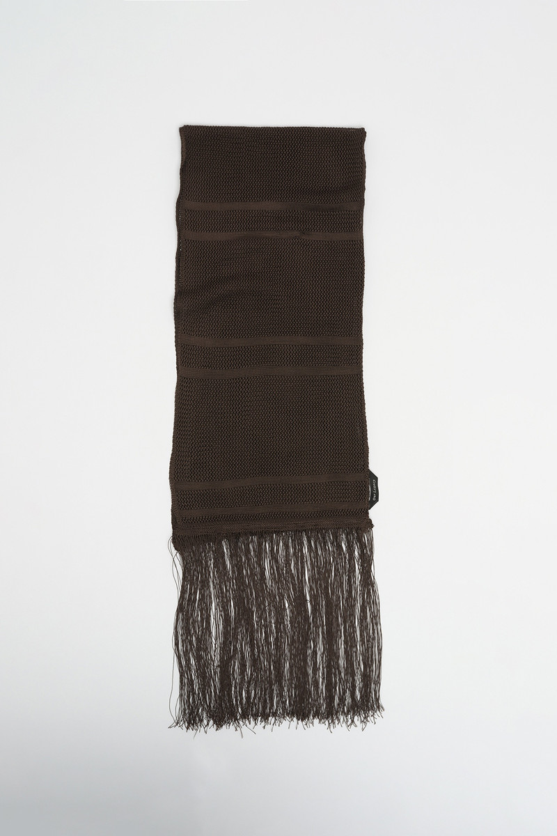 Our Legacy Piano Scarf Chocolate Crooner Viscose | REVERSIBLE