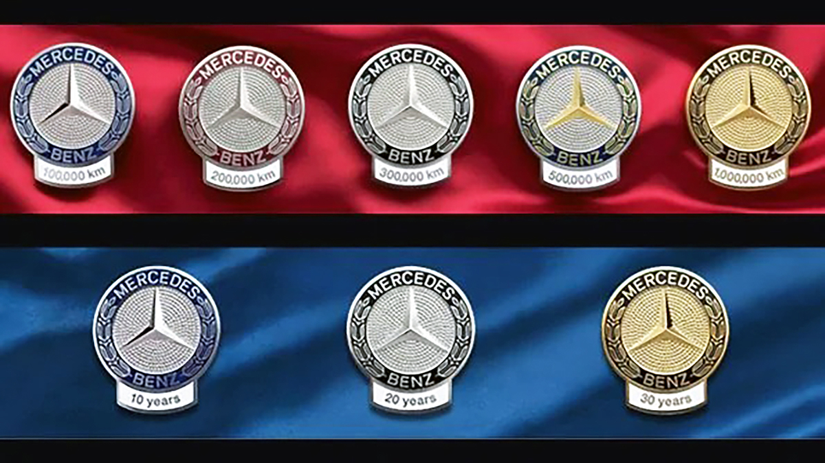 10年10万kmがスタート地点！ メルセデスの「ハイマイレージ賞」が旧車