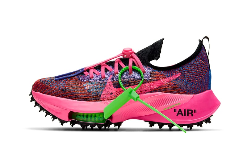 オフホワイトxナイキから新作エア ズーム テンポ ネクスト%“ピンク