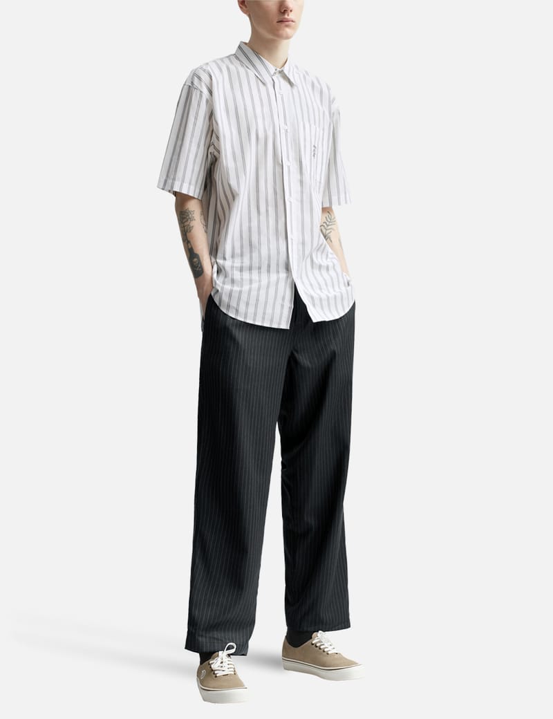 Stüssy - Stripe Volume Pleated Trousers | HBX