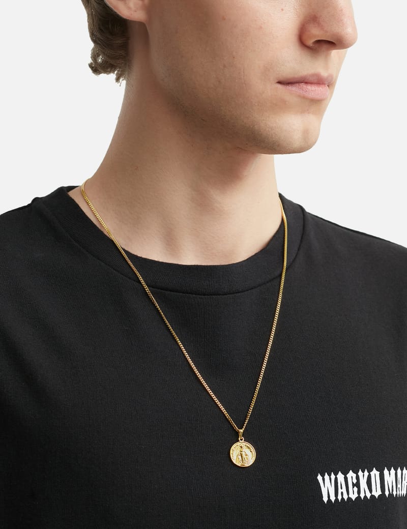 Wacko Maria Coin Necklace (Type-2) - Gold-plated 925 sterling