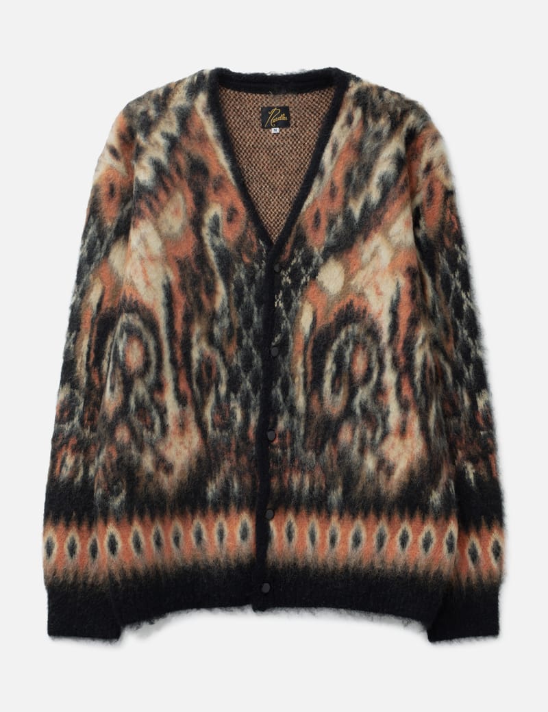 Needles - Argyle Mohair Cardigan | HBX