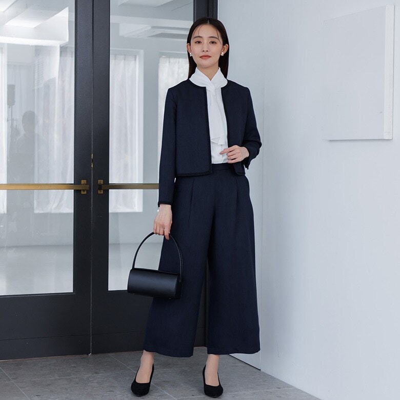 ツイードジャケット＆ワイドパンツ/セットアップ/七五三/卒業式/入学式