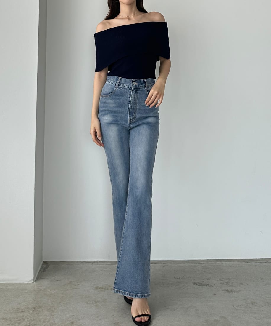 Louere ストレッチフレアデニムパンツ | ルエレ(Louere) | マルイ