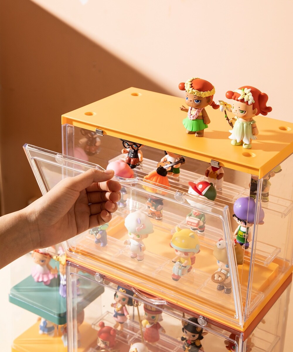 取り出しやすい下開き 扉付きマグネット カラーボックス | アイモハ