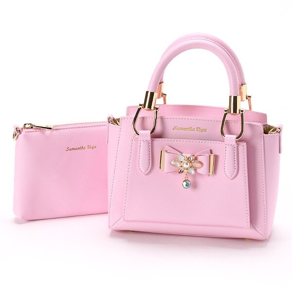 ビジューリボンバッグ（ミニ） | サマンサベガ(Samantha Vega