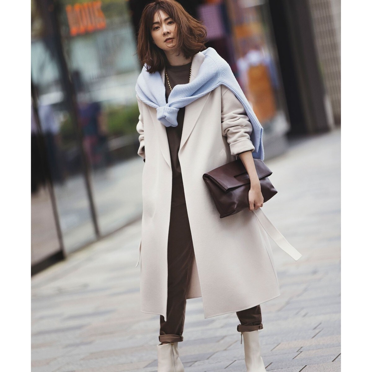 otonaMUSE掲載】MANTECOリバー ロング コート | 23区(23KU) | マルイ