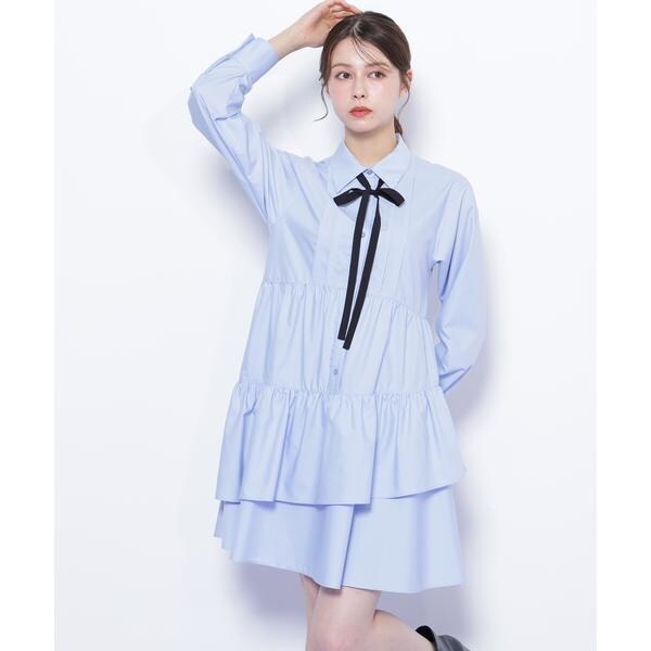 ティアードミニシャツワンピース | ジル バイ ジル スチュアート(JILL