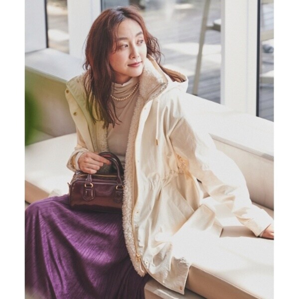 フード取り外し可ロング丈】ボアライナー付きコート | アンタイトル