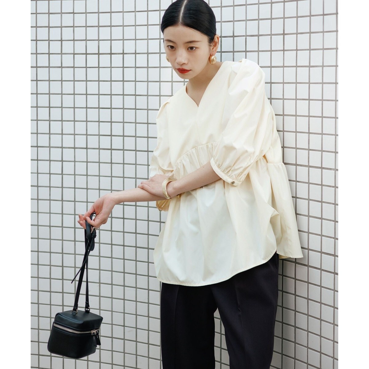 WEB限定】・【オケージョン】ハートネックパフスリーブオケージョン