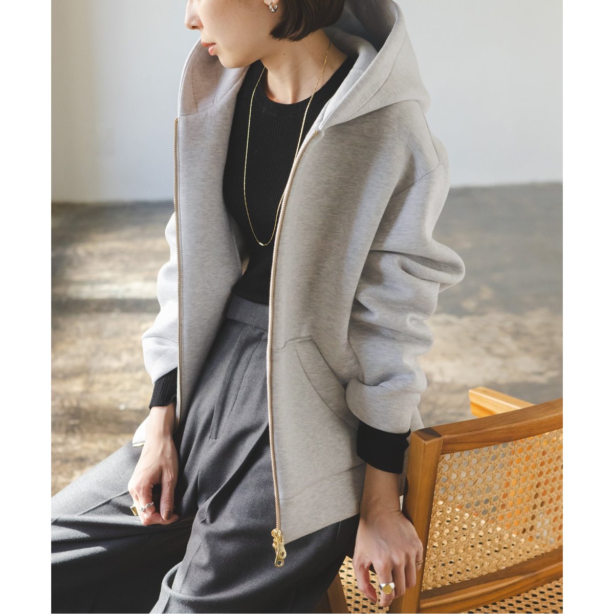 追加》ダンボールニットフーデットパーカー | ノーブル(Noble