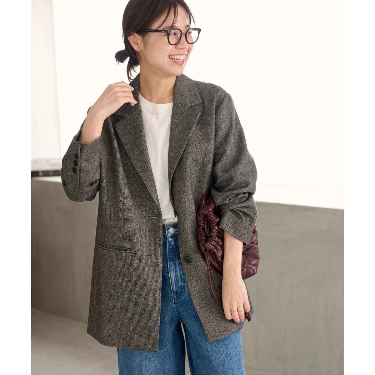 REWOOLミックスシングルジャケット | ジャーナルスタンダード