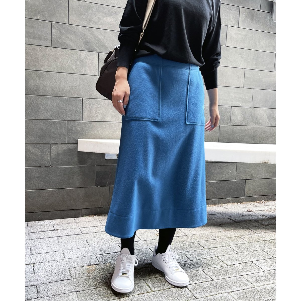 ビーバーメルトントラペーズスカート | スピック＆スパン(Spick and