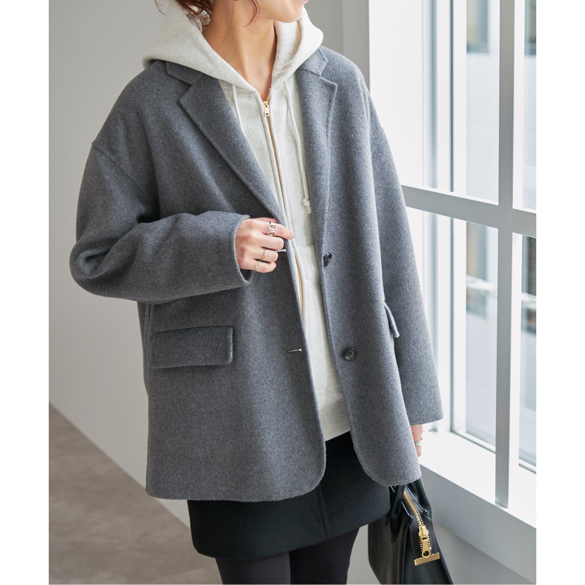 ウールミックスリバージャケット | スピック＆スパン(Spick and Span