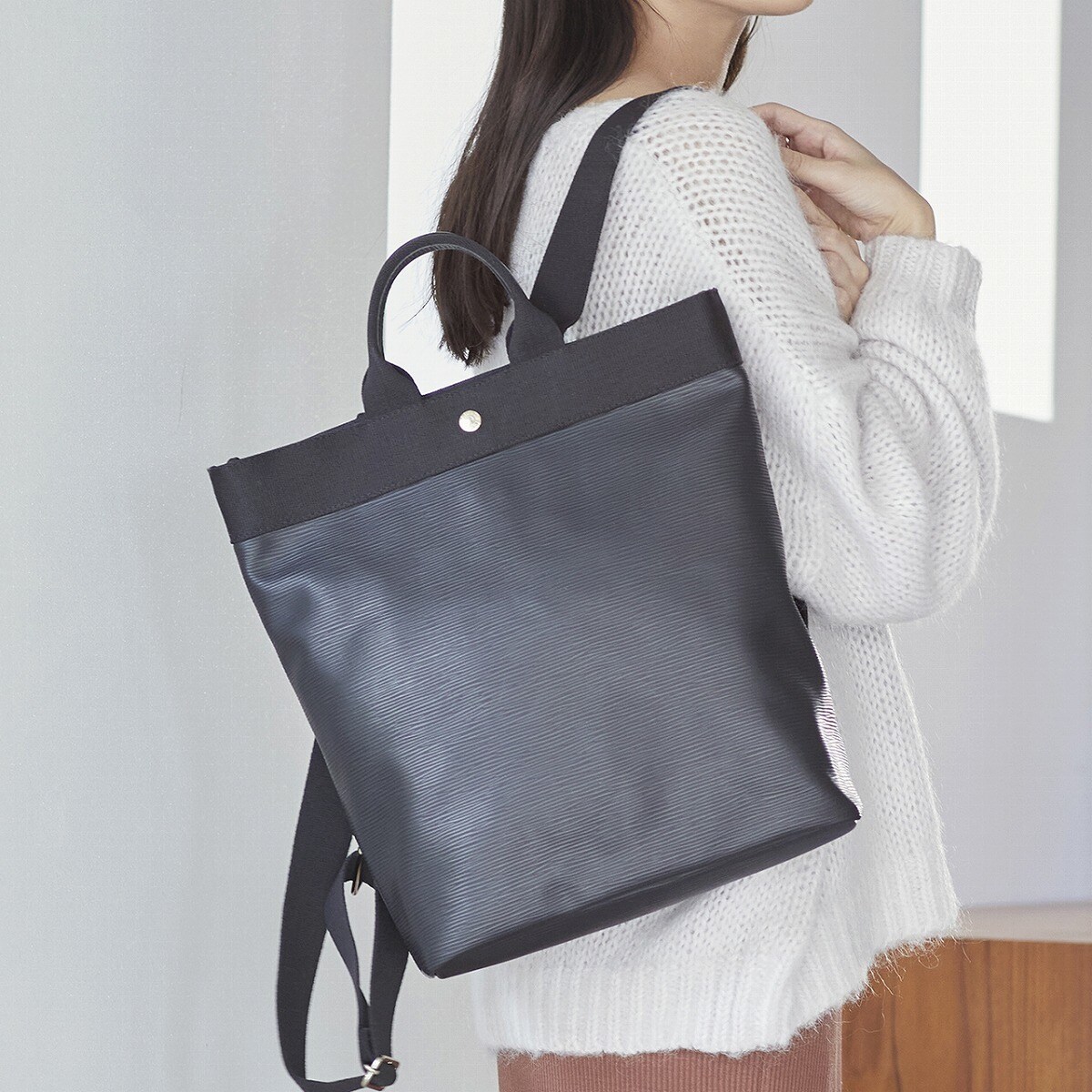 雑誌掲載】【Breath】 RIPPLE リプル ハンドル付 リュック【雨 キズ に