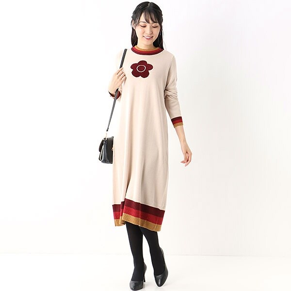 3ボーダーロング ワンピース | マリークワント(MARY QUANT) | マルイ