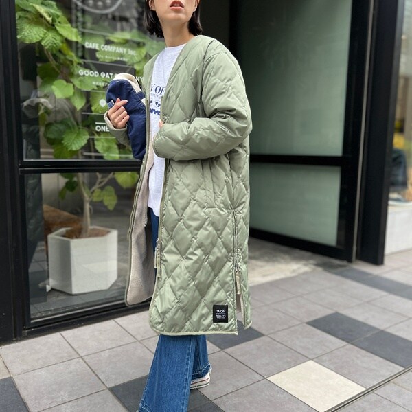 ◇【WEB限定】【TAION/タイオン】別注ミリタリーリバーシブルロング