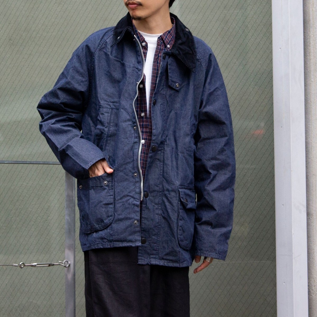 Got Barbour BEDALE SL ビデイル ネイビー 38 Got Barbour BEDALE SL