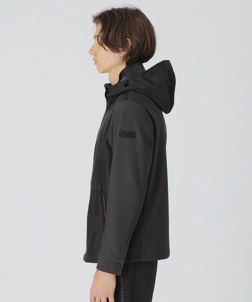 セール】 【BLACK lab.】シャドーチェックハイブリッドパーカー