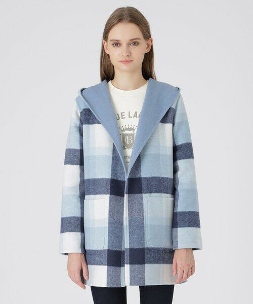 セール】 クレストブリッジチェックリバーポリウールコーディガン