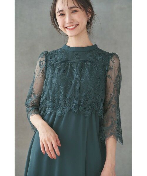 セール】 【洗える】レーシーケープ ドレス （ドレス）｜ANY SIS