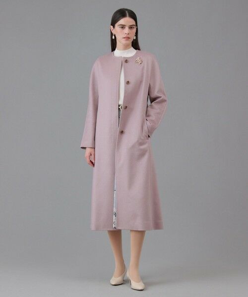 カシミヤベルト付きクルーコート （トレンチコート）｜ANAYI / アナイ