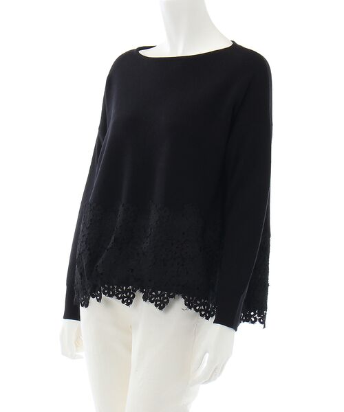 裾レースニット （ニット・セーター）｜BEARDSLEY / ビアズリー