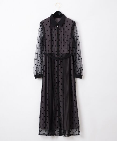 プリーツドッキングワンピース （ミニ丈・ひざ丈ワンピース）｜GRACE