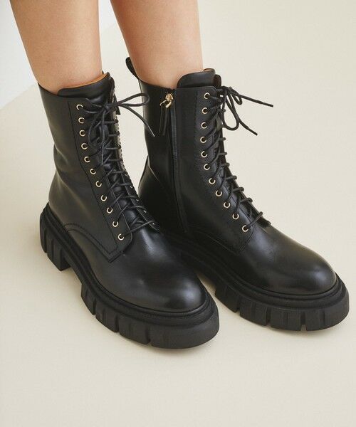セール】 ANGELO BERVICATOレースアップブーツ （ブーツ（ロング丈
