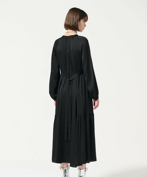 セール】 シルキーカフタンワンピース （ロング・マキシ丈ワンピース