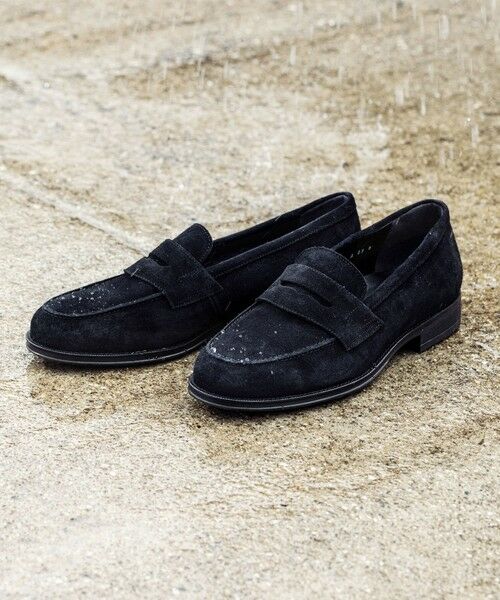 GLR ハッスイ スエード フレンチ ローファー -撥水- （ビジネス