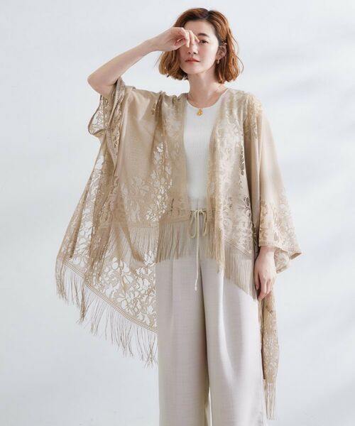 セール】 レースタバードポンチョ （ポンチョ）｜grove / グローブ