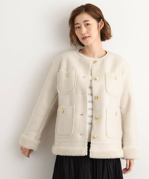 セール】 フェイクムートンボアジャケット （その他アウター）｜grove