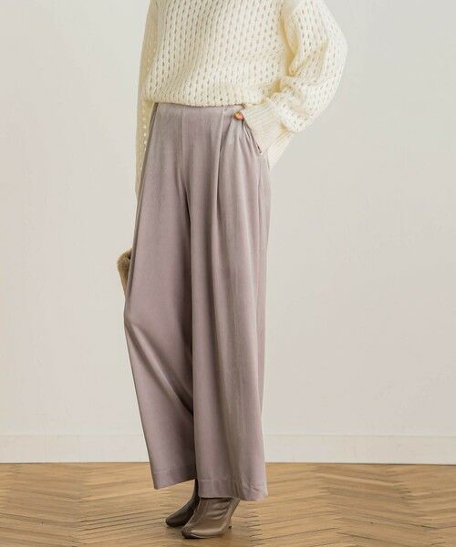 セール】 スノーベロアパンツ≪手洗い可能≫ （その他パンツ）｜Droite
