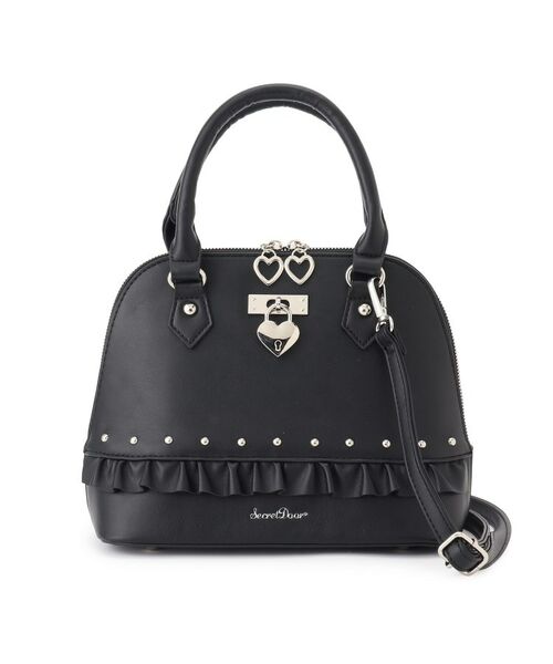 ハートガーリー2wayボストンバッグ 量産 地雷 鍵 （ボストンバッグ