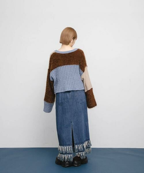 セール】 パッチワークニットカーディガン （カーディガン・ボレロ