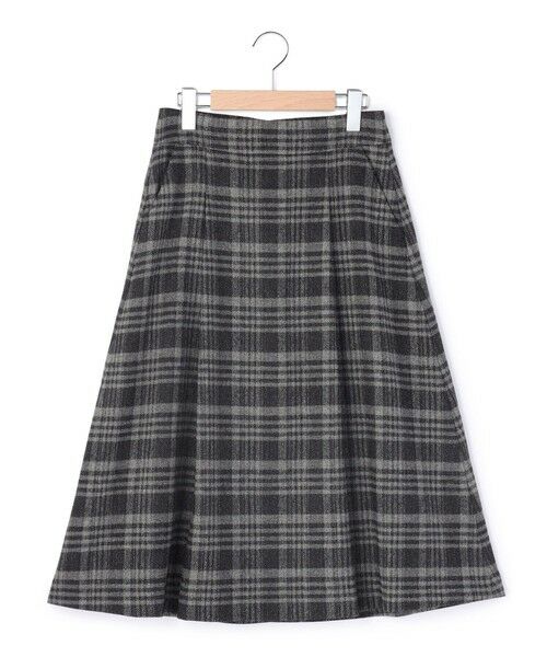 セール】 ヘリンボンチェックスカート （ミニ・ひざ丈スカート