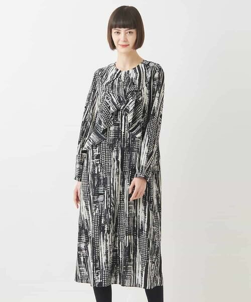 セール】 グレンチェックフリルアクセントワンピース /洗濯機で洗える