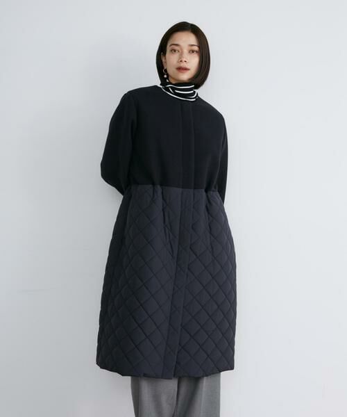 セール】 コンビキルティングコート （その他アウター）｜INED